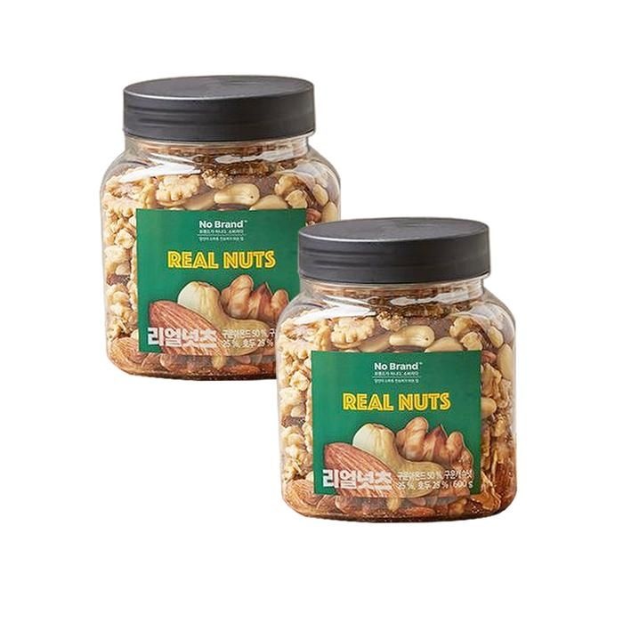 [노브랜드] No Brand 리얼넛츠 600g x 2개