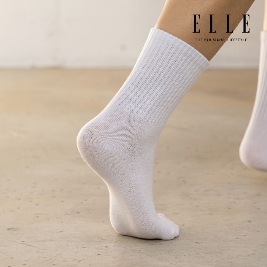 [롯데온] 엘르 데일리 베이직 크루삭스 8팩 (8,900원/무료)