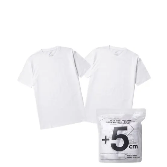 [정상가 19,900원] 공용 튜블러  레이어드 면 반팔 티셔츠 2팩 PHE5TR3700 3788