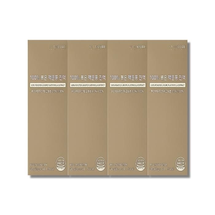 뉴트리코어 100% 볶은 맥문동 진액 20g x 14포 4박스