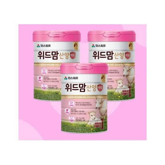 파스퇴르 위드맘 산양 제왕 1단계 분유 750g X 3캔