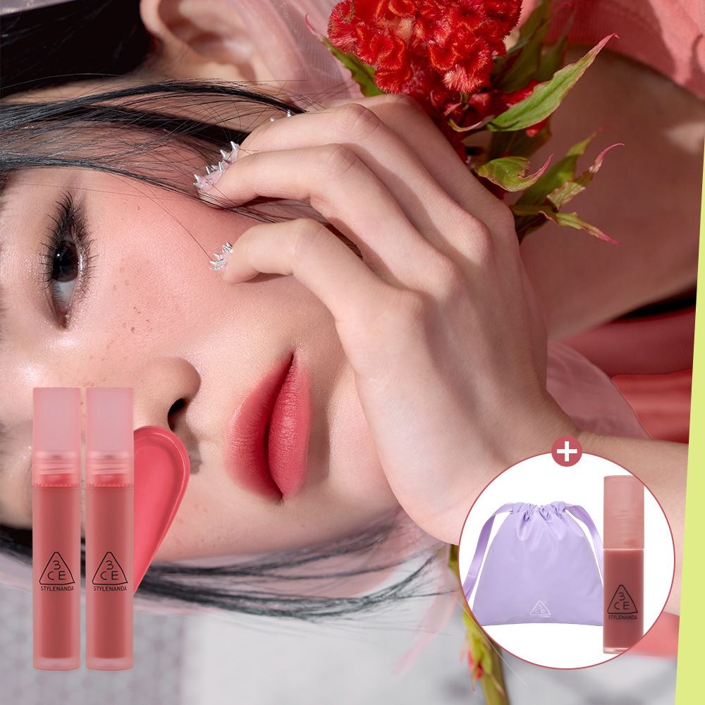 [오늘출발] 3CE 블러 워터 틴트 2개 [증정]미니틴트(랜덤)+글레이지파우치