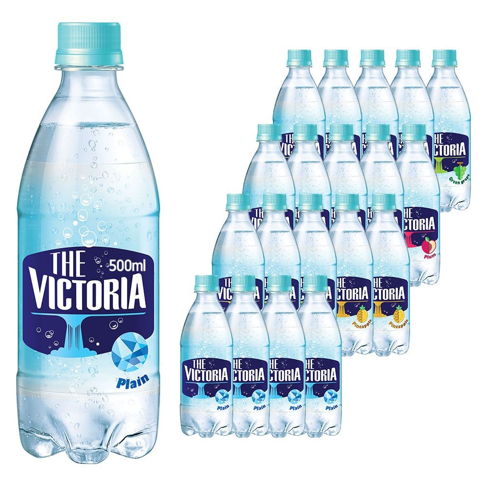 빅토리아 4가지맛 500ml 20개 (플레인5 + 청포도5 + 자두5 + 파인애플5)
