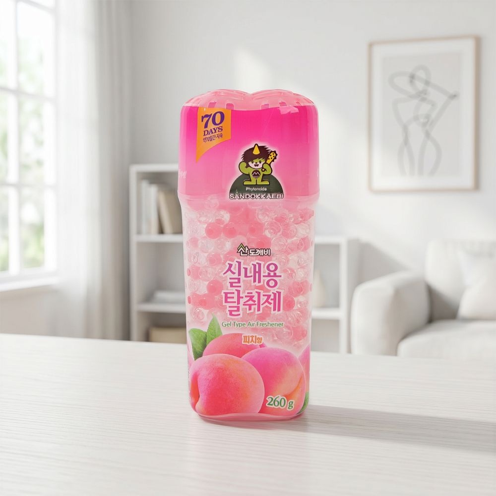 산도깨비 실내용 탈취제 피치향 260g x 3개