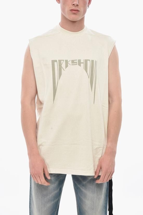 릭 오웬스 민소매 티셔츠 DU01E3158RIGNP42108 Beige