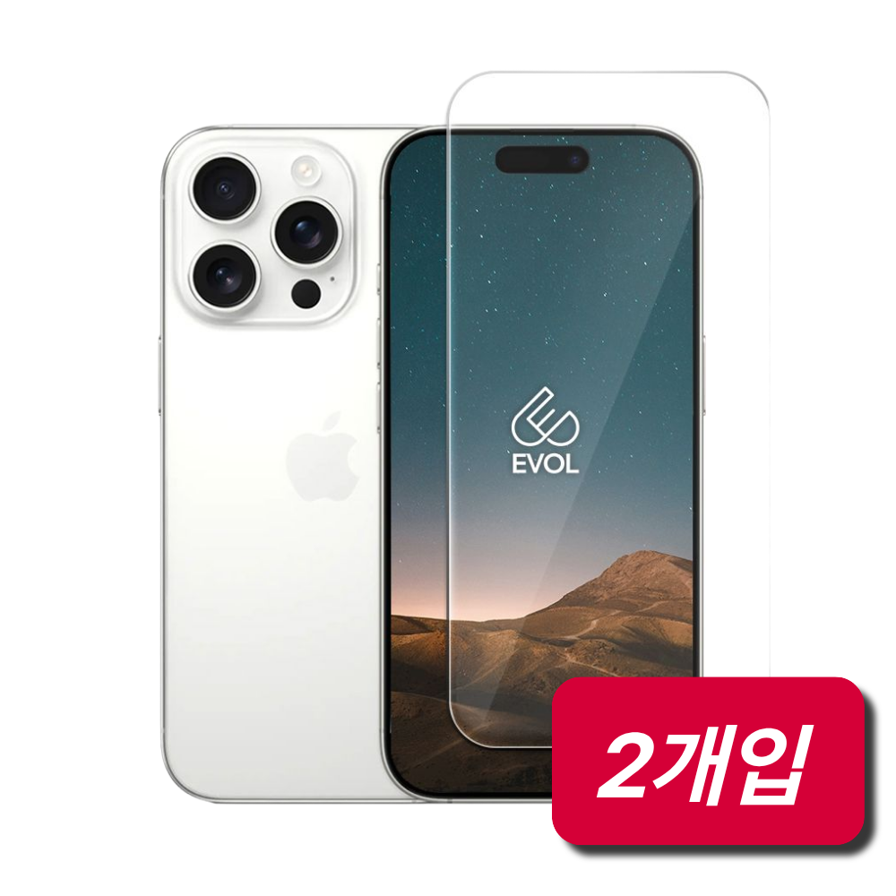 에볼케이스 [타임딜] 1+1 강화유리 휴대폰 지문인식 액정보호필름 9H 아이폰 갤럭시 전기종 호환