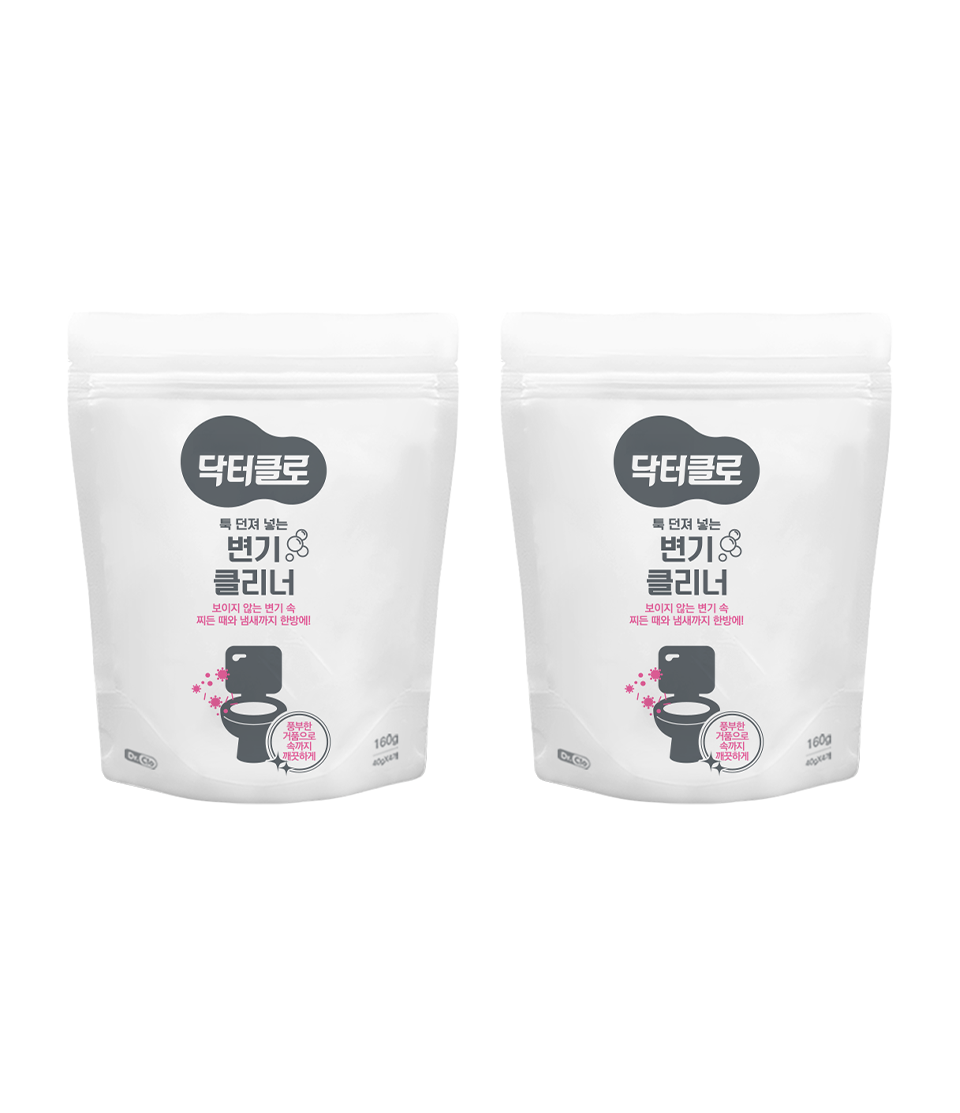 [롯데온] 닥터클로 툭 던져 넣는 초간단 변기세정제 160g x 2팩 (7,840원/무료)