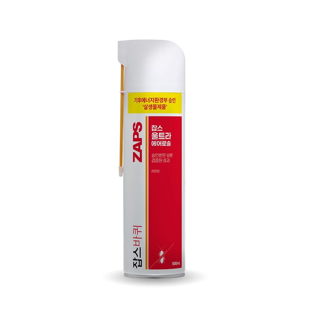 잡스 [살생물제]잡스울트라에어로솔 500ml / 바퀴벌레,모기,개미,벼룩,빈대,진드기 구제!