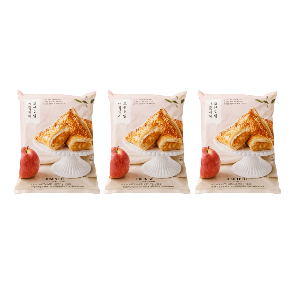 [오늘출발] 조선호텔 애플파이 50g X 3팩 (총 9개입)