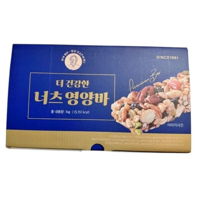 김규흔한과 김규흔 더 건강한 너츠 영양바 25g x 40개