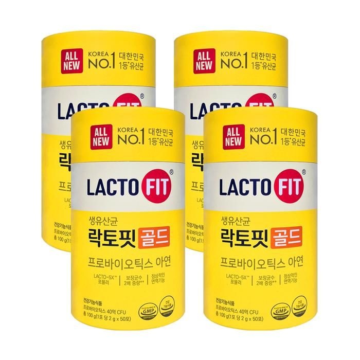 종근당건강 락토핏 올뉴 락토핏 골드 2g x 50포 4통 HIS