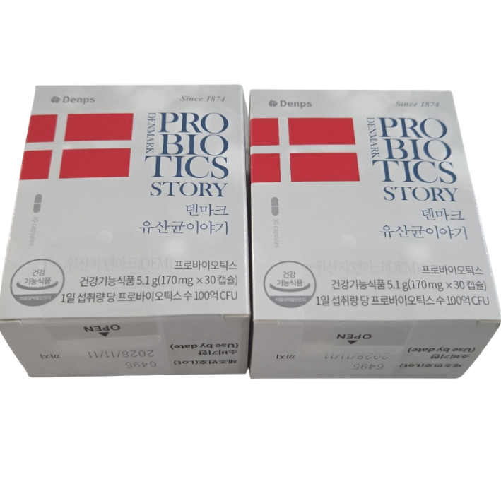 덴프스 덴마크 유산균이야기 170mg x 30캡슐 ,2박스