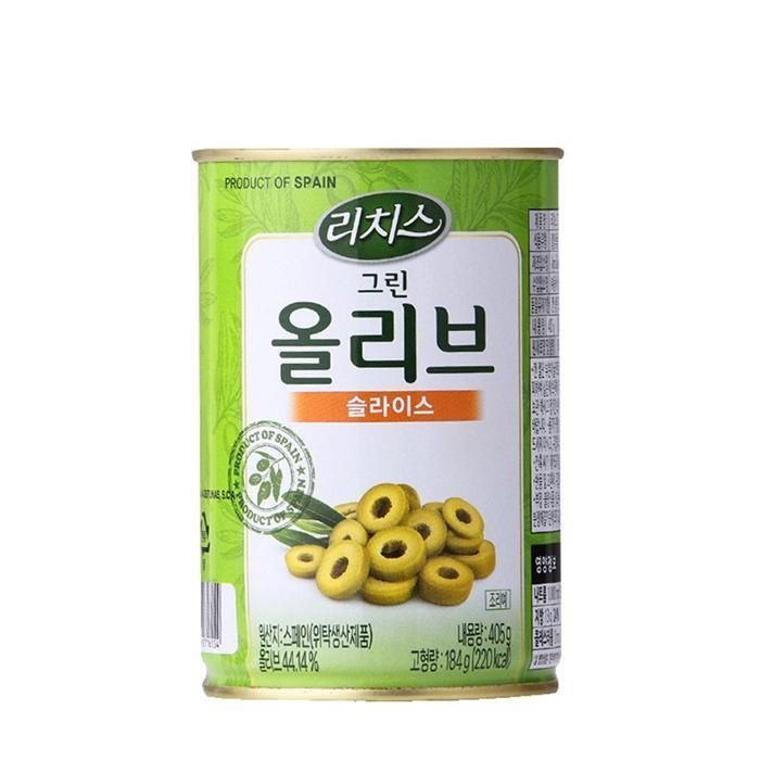 [패션플러스][리치스]동서 리치스 그린 올리브 슬라이스 405g (45329326)