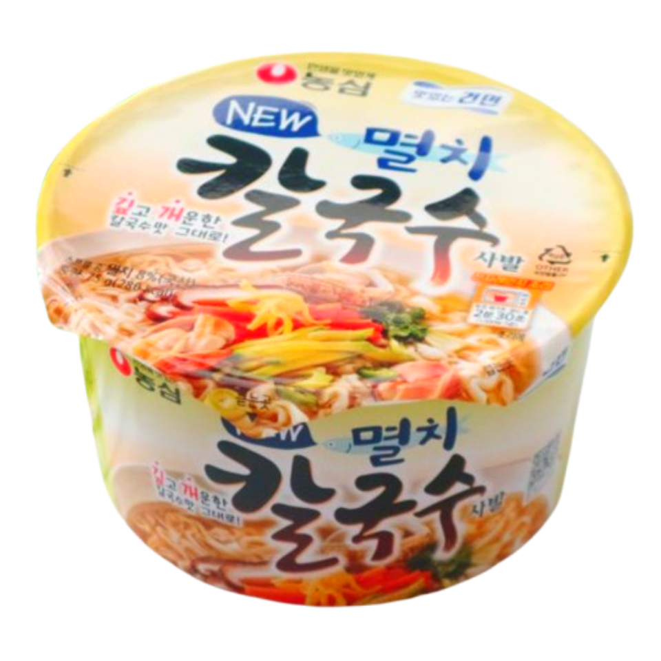 농심 멸치 칼국수 사발 컵라면 75g x 16개