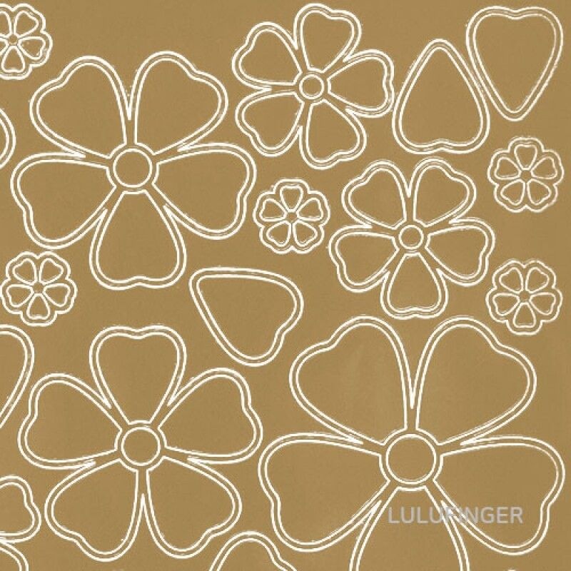 JEJE [온누리상품] [룰루핑거] 제제 JEJE 810100 Flowers G/G 유럽 다꾸 스티커 1VX-02-201