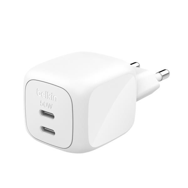 Belkin 벨킨 Z-Charger 50W 듀얼 포트 GaN ZSP 초고속 충전기 WCH019 4078006