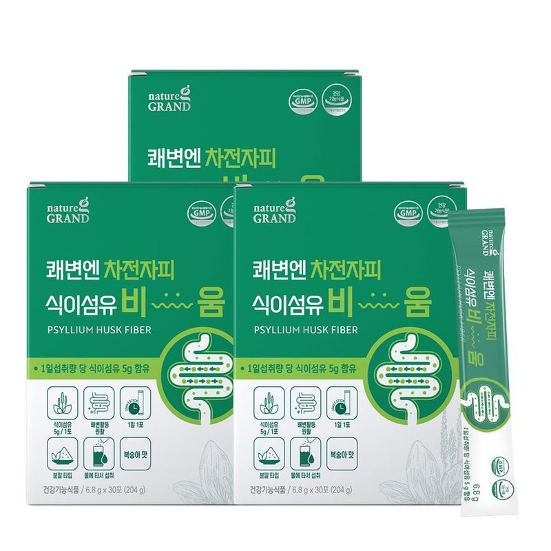 네이처그랜드 쾌변엔 차전자피 식이섬유 30포 3박스
