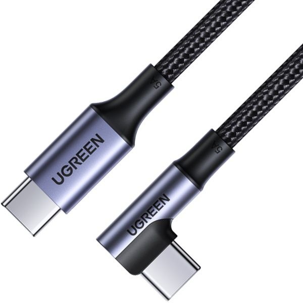 Ugreen Type-C 2.0 to 고속 충전케이블 한쪽 90도 꺽임 U-70643 1m 4077446