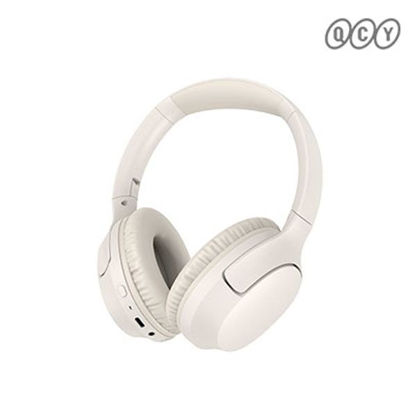 QCY 블루투스 헤드폰 헤드셋 H2APP PRO 베이지 4079573