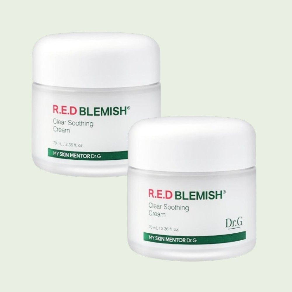 닥터지 레드 블레미쉬 클리어 수딩 크림 진정 수분크림 70ml, 2개
