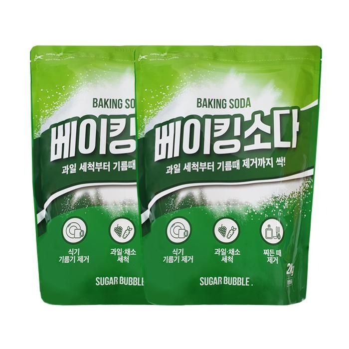 슈가버블 베이킹소다 대용량 2kg x2