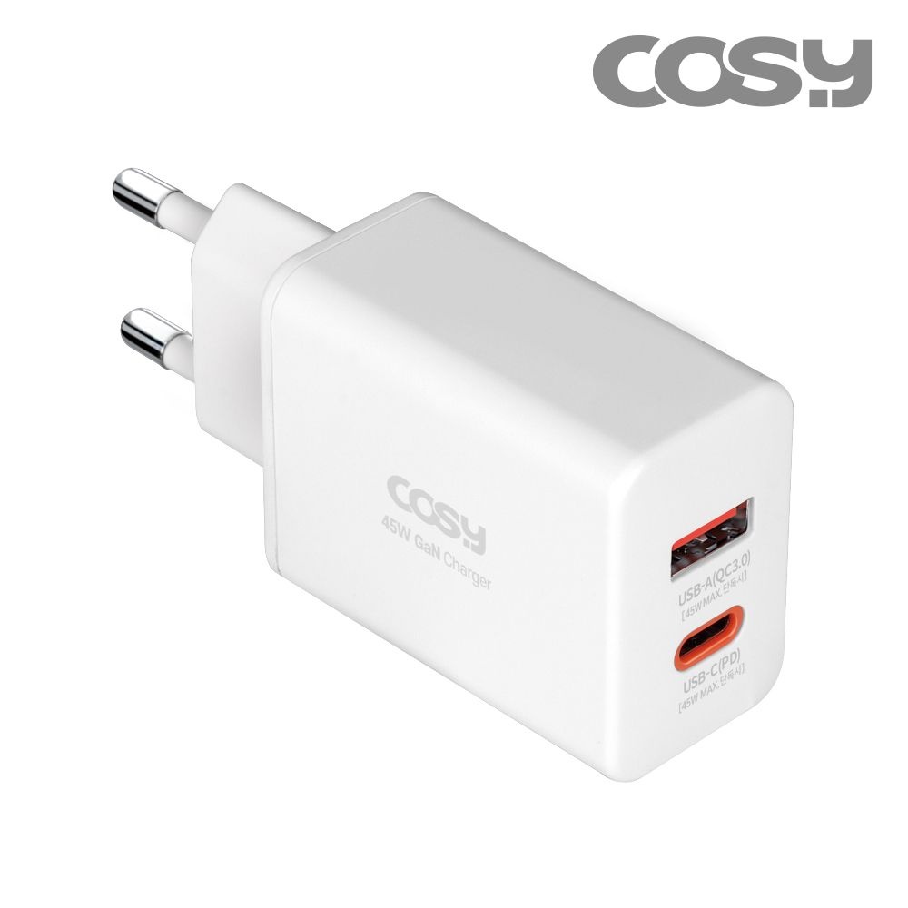 [COSY] 볼트 45W(PD+QC3.0) GaN 초고속 충전기 [CGR2209PQ]