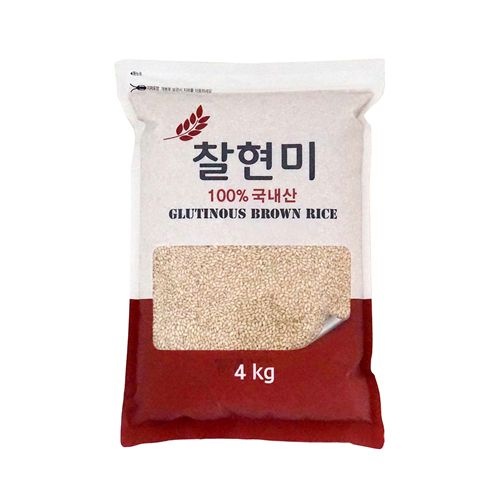 [농할 국내산][25년산] 찰진_국내산 찰현미 4kg