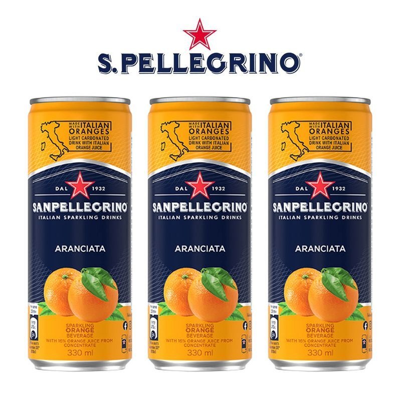 산펠레그리노 아란시아타 오렌지 캔 330ml x 16ea