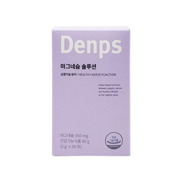 덴프스 마그네슘 솔루션 2g x 30포 피로회복 도움 1개 Ss