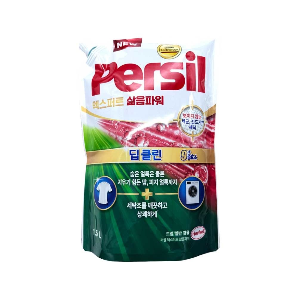 퍼실 딥클린 엑스퍼트 삶음파워 1.5L x 6개 (일반/드럼 겸용)