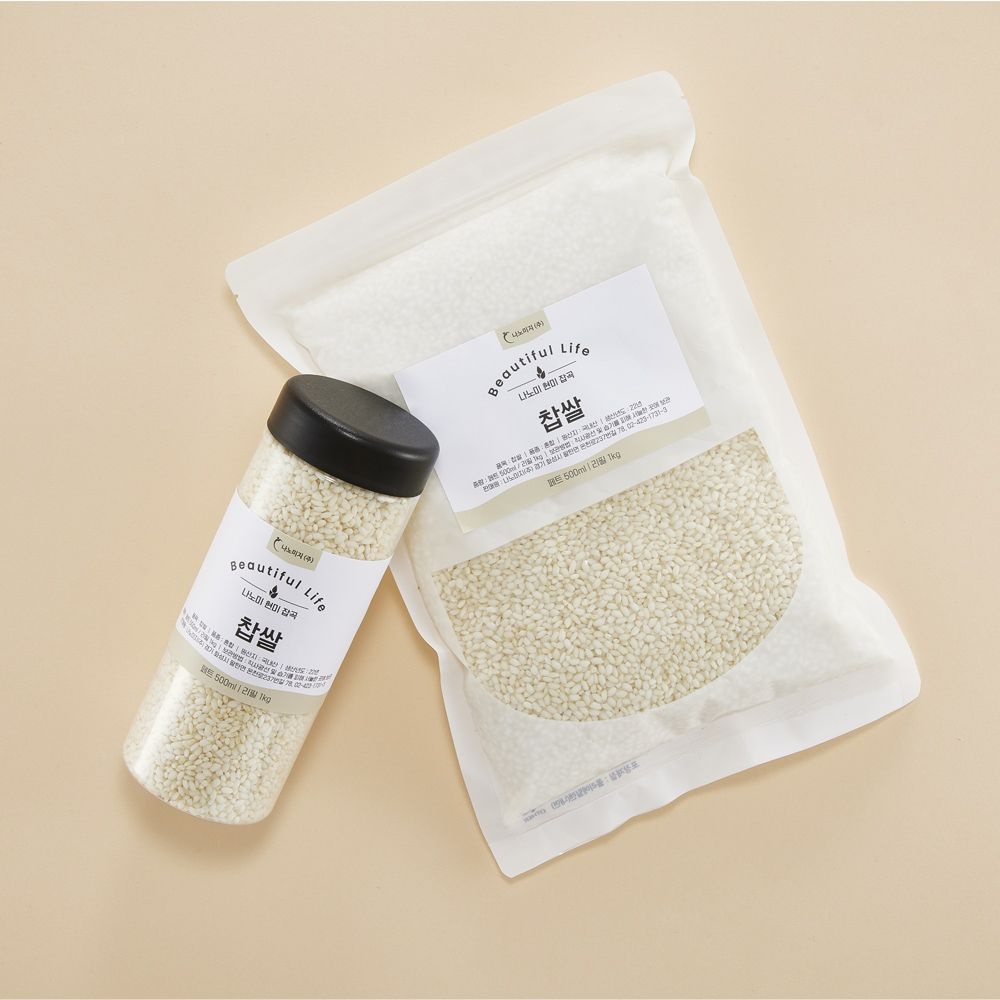 [롯데백화점] 나노미 [나노미] 국내산 찹쌀 리필용 1kg (1kg*1포)
