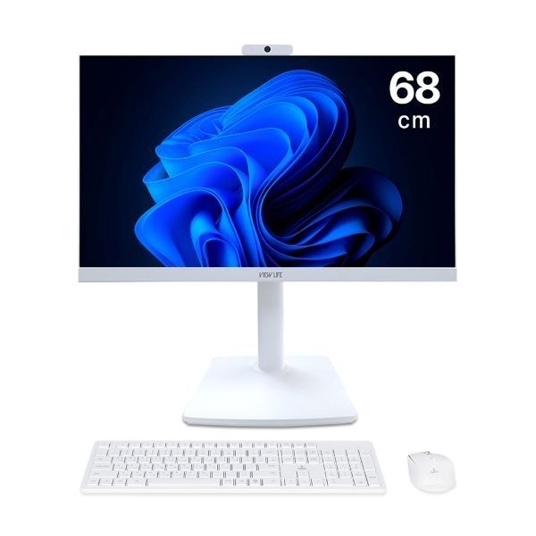 코리아정보통신 뷰라이프 형 웹캠 일체형PC 68cm N5095 + 무선 키보드마우스 8GB 128GB NVMe Win11 Pro 기본제품 4080485