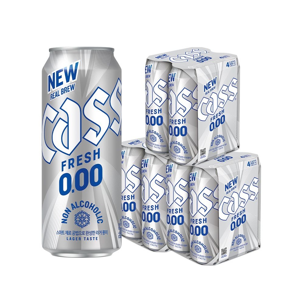 [오늘출발] 리뉴얼 카스 제로 0.00 500ml X 12캔 논알콜 무알콜맥주맛