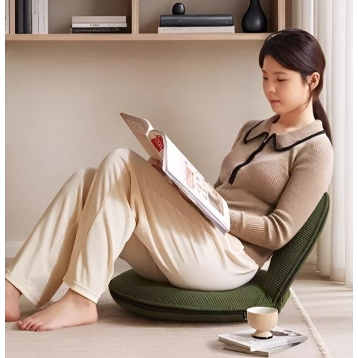 좌식 의자 쿠션 각도조절 접이식 허리편한 게이밍 등받이 의자