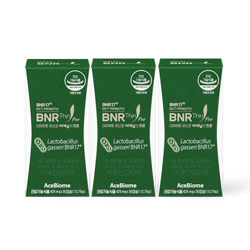 [다이어트 유산균] BNR17 비에날씬 프로 캡슐 (30캡슐, 3통) 여성 다이어트 유산균