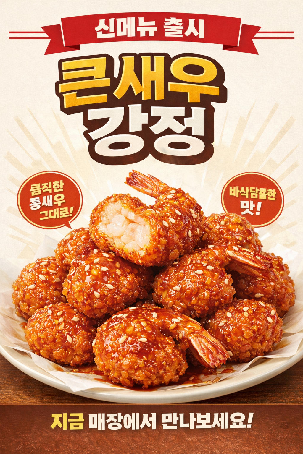 [방이시장 20%할인쿠폰,새우강정 서울맛집] 16마리 [닭강정아] 지역주민 추천맛집 순한맛/매운맛 1박스