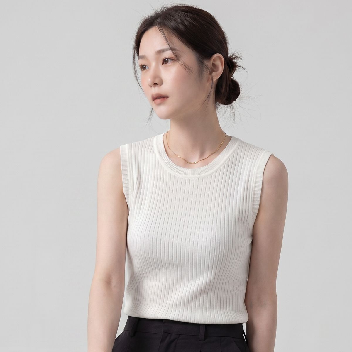 KARRA 골지라운드슬리브리스니트_A3F0920
