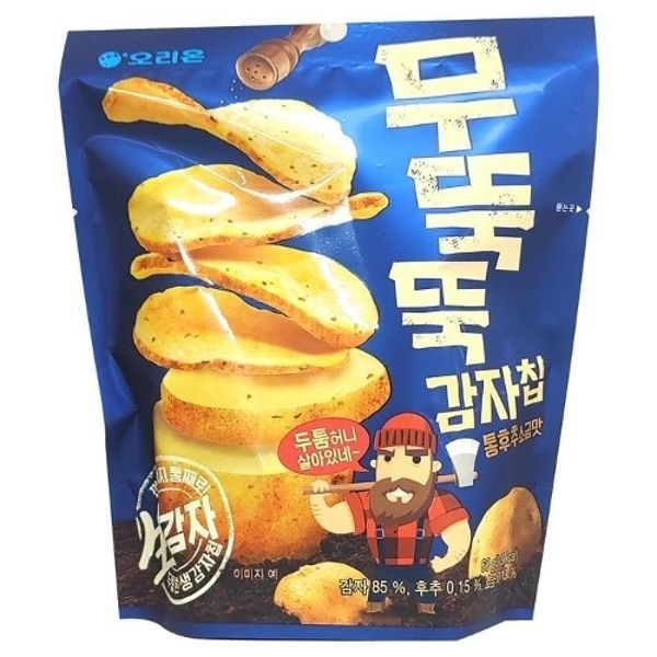 오리온 무뚝뚝 감자칩 통후추소금맛 60g x 12봉