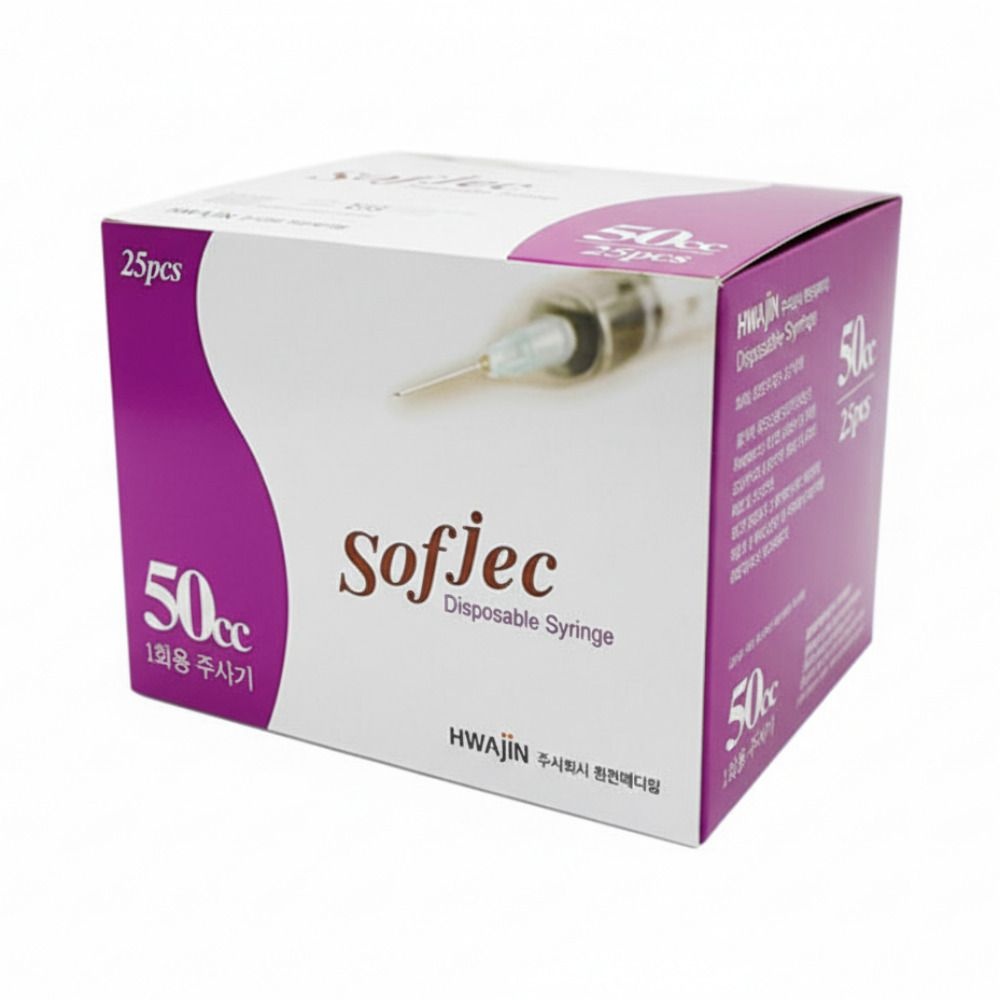 HLB생명과학 화진 일회용 주사기 50CC 18G 38mm, 25개입, 1개