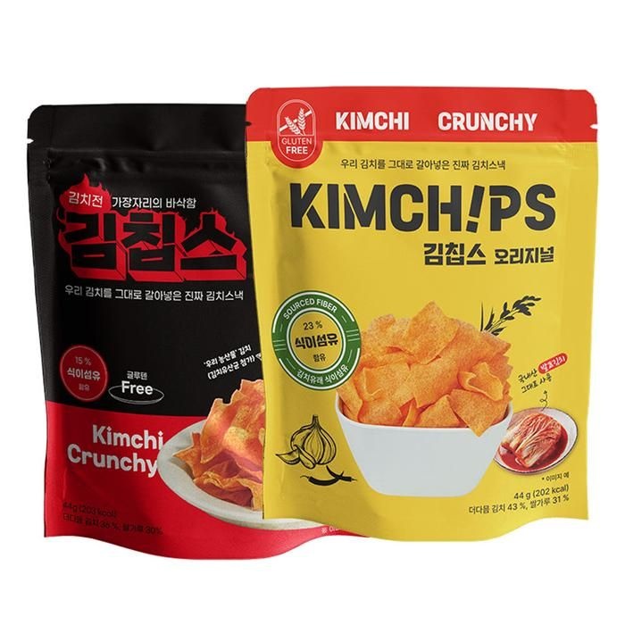 (주)더다믐 / 경기도 남양주시 진접읍 금강로 779번길 [김칩스] 김치부각 김칩스 40g 매운맛/오리지널 6봉