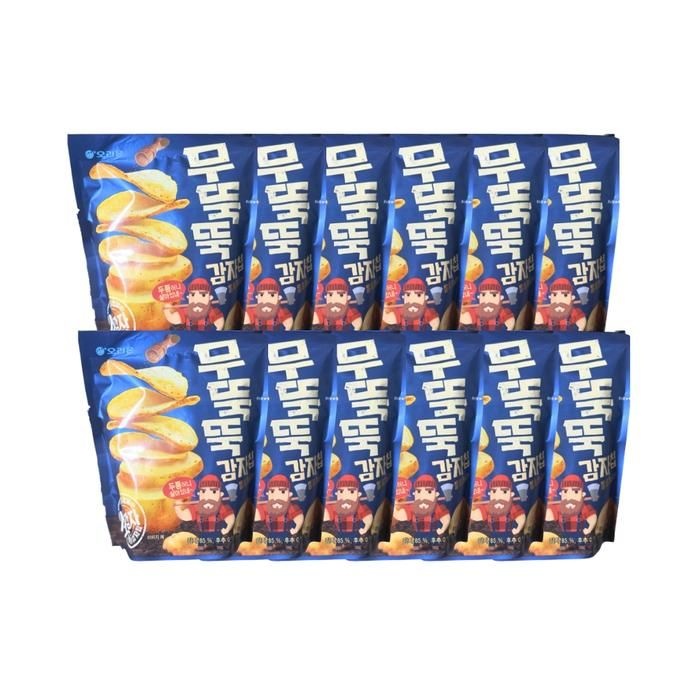 오리온 무뚝뚝감자칩 60g x12개 대용량 과자 간식