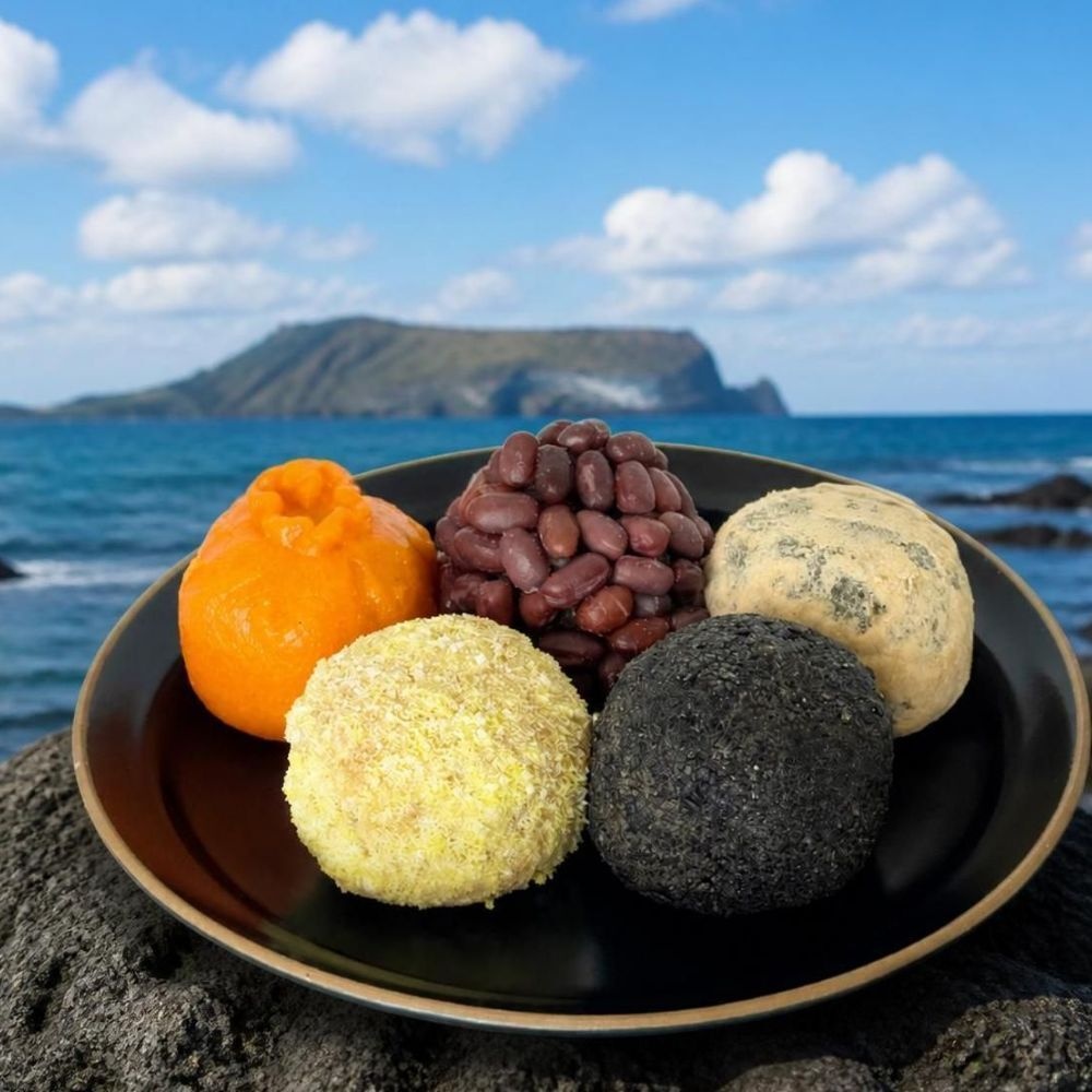 건담농수산협력사 건담농수산 제주 오메기떡 개별포장 20개입X4 맛집 식사대용 두텁떡
