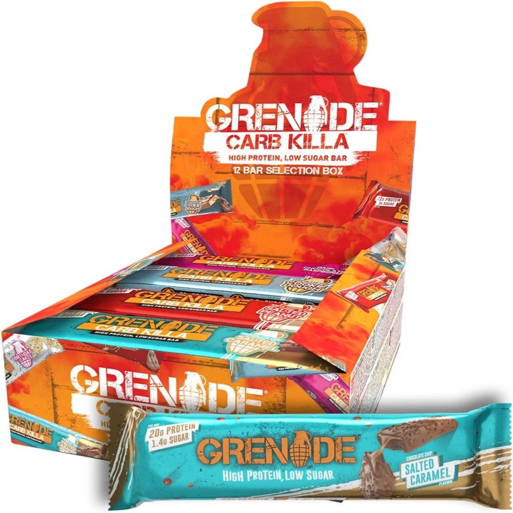 [해외] 60g 12개입 그레네이드 카브킬라 프로틴바 셀렉션 박스 Grenade Carb Killa