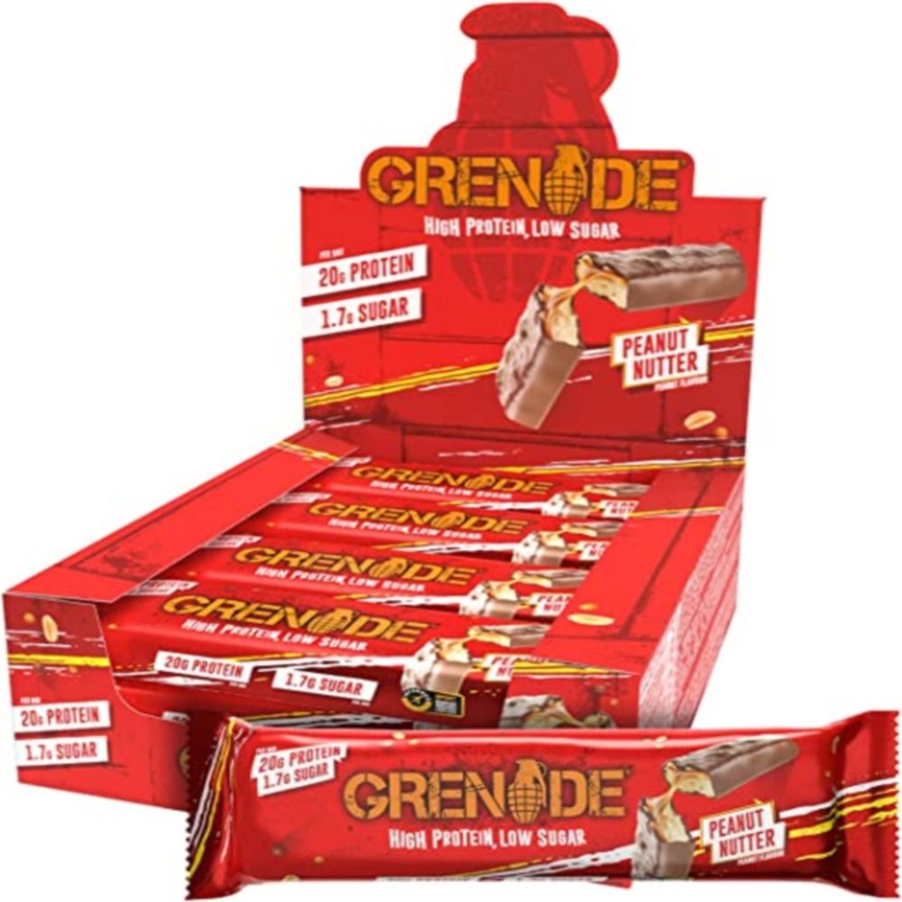 [해외] 12개입 그레네이드 카브킬라 프로틴바 피넛 버터 맛 60g Grenade Carb Killa