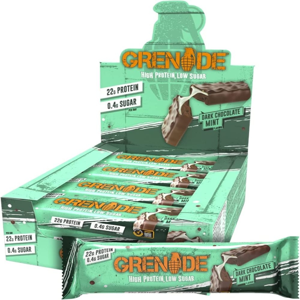 [해외] 12개입 그레네이드 카브킬라 프로틴바 다크초콜릿민트60g Grenade Carb Killa