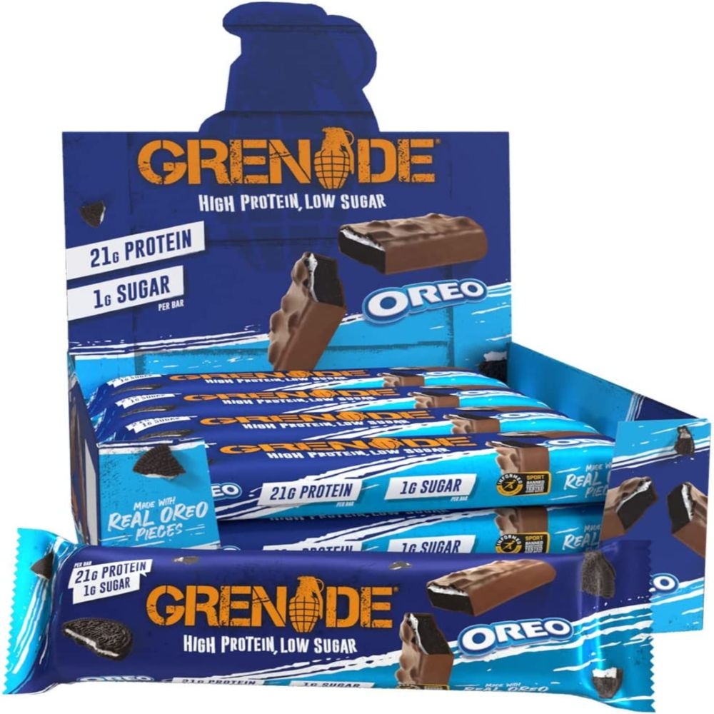 [해외] 60g 12개입 그레네이드 카브킬라 프로틴바 오레오 Grenade Carb Killa protein Bar