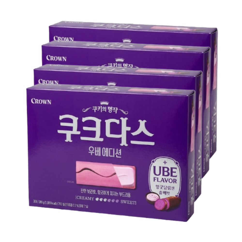 크라운제과 쿠크다스 우베 에디션 289g x 4개