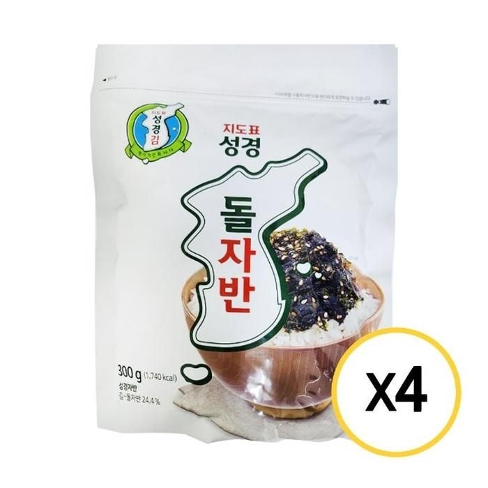[G]성경김 돌자반 300g x 4개