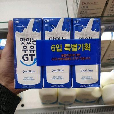 남양 멸균 맛있는 우유 GT 200ml x 6입