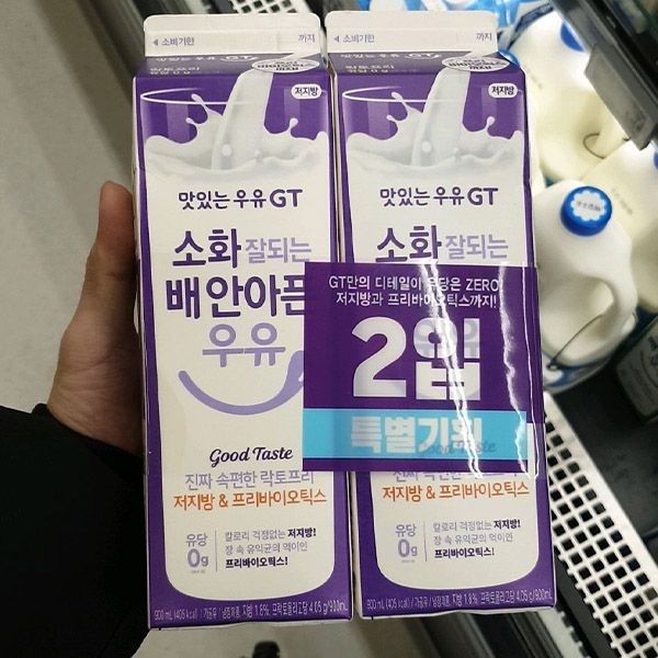 남양유업 GT 소화 잘되는 배안아픈 저지방우유 900ml x 2개